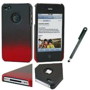  Protective 2 Tone Red Black Hard Shell Case for Apple 