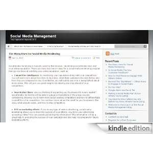  Social Media Management Kindle Store Ann Michaels 