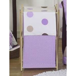  JOJO Designs Purple and Brown Mod DotsLaundry Hamper Baby