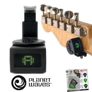  Planet Waves PW CT 12 NS Mini Headstock Tuner  360 degree 