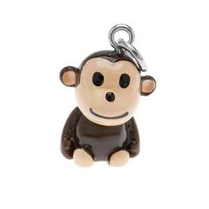  Roly Polys 3 D Hand Painted Resin Cute Monkey Charm, Qty 1 