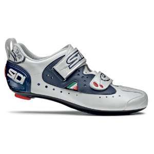  SIDI T2 Triathlon Shoes 46.5 Pearl White/Midnight Blue 