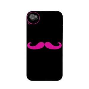  Pink Mustache Monocle (Casemate) Iphone 4 Case Cell 