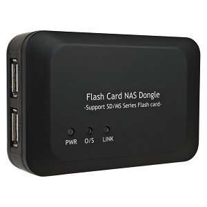  USB 2.0 to NAS 10/100 Networking Media Server w/SD/MS Slot 