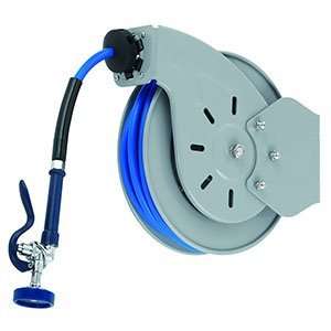  T&S B 7232 01M 35 Open Epoxy Coated Steel Hose Reel with 