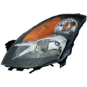 Nissan Altima 4D/Altima Hybrid 07 09 Headlight (Black Housing)(Halogen 