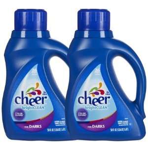 Cheer Concentrated Liquid for Darks, 50 oz, 26 loads 2 ct (Quantity of 