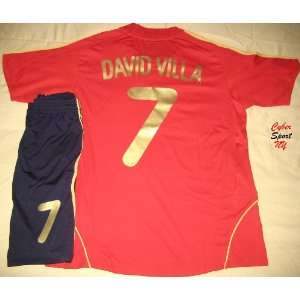 SPAIN National Team David VILLA Soccer Jersey Adult Size Large EURO 08 