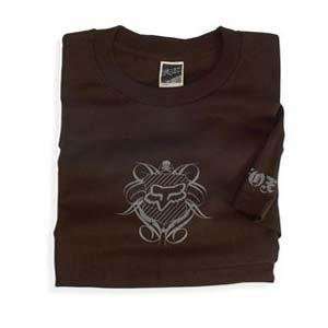  Fox Racing Youth New School T Shirt   X Large/Dark Brown 