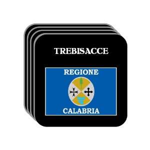 Italy Region, Calabria   TREBISACCE Set of 4 Mini Mousepad Coasters