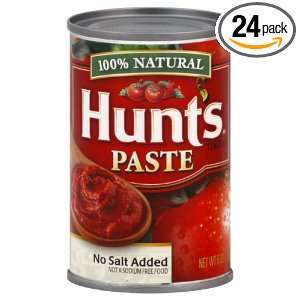 Hunts No Salt Added Tomato Paste Grocery & Gourmet Food