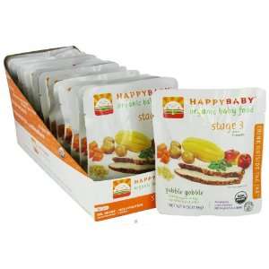 Happybaby Organic Baby Food Stage 3 Meals Ages 7+ Months Gobble Gobble 