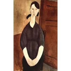  Modigliani   Portrait of Paul Alexanders before a green 
