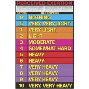  Perceived Exertion 24 X 36 Laminated Chart Sports 