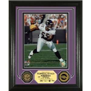  Highland Mint Terrell Suggs 24KT Gold Coin Photo Mint 