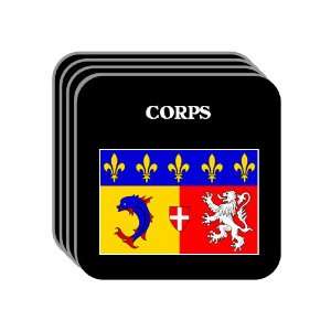  Rhone Alpes   CORPS Set of 4 Mini Mousepad Coasters 