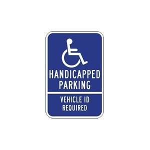   Handicap Parking Sign No Fine Amounts   12x18