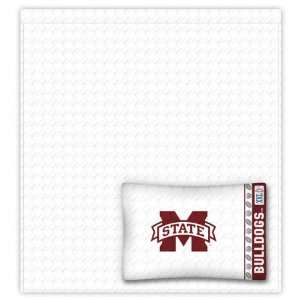  Mississippi State Bulldogs Sheet Set   Twin Bed Sports 