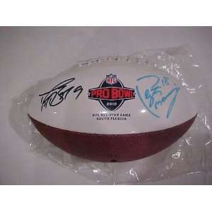   & Peyton Manning Autographed Signed 2010 Full Size Probowl Football