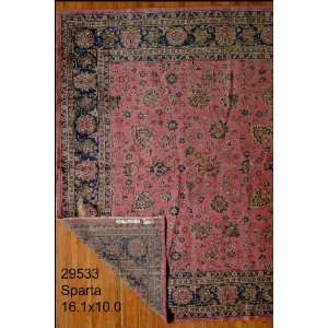  10x16 Hand Knotted Sparta Turkey Rug   100x161