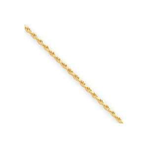   5mm Diamond Cut Rope Chain Anklet   9 Inch   Lobster Claw   JewelryWeb