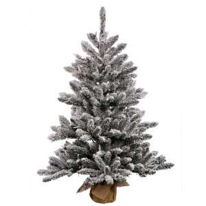 Vickerman 22253   30 Flocked Anoka 50 Clear Lights Christmas Tree 