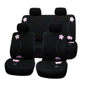   Car Seat Covers, Airbag Ready and Split Bnech, Black Color Automotive