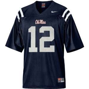  Nike Mississippi Rebels #12 Youth Replica Football Jersey 