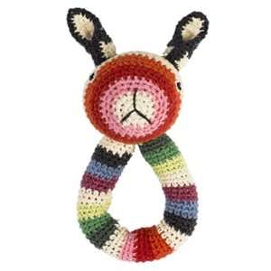  Anne Claire Petit Rabbit Shaped Crocheted Ring Rattle 