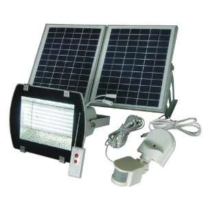  156 LED Solar Spot Light with Remote Control, Lithium Ion 