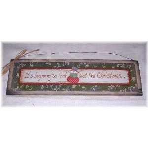  Its Beginning to Look Alot Like Christmas Wall Decor Sign 