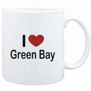  Mug White I LOVE Green Bay  Usa Cities Sports 