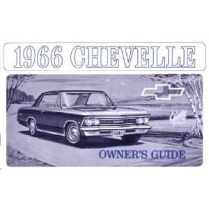  1966 CHEVROLET CHEVELLE Owners Manual User Guide 