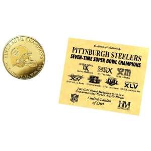NFL Pittsburgh Steelers Pittsburgh Steelers 7 Time Champions 24KT Gold 