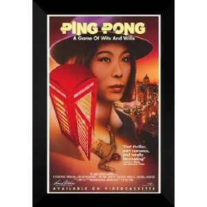  Ping Pong 27x40 FRAMED Movie Poster   Style B   1987