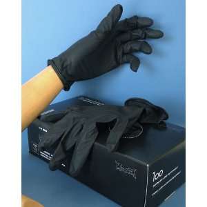  Montana Disposable Black Latex Gloves (Box of 100 XL 