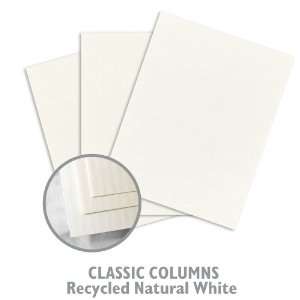  CLASSIC COLUMNS Recycled Natural White Paper   5000/Carton 