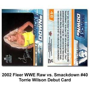  Fleer Raw vs. Smackdown Tori Wilson WWE Debut Card Sports 