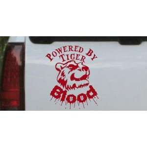  Powered By Tiger Blood Funny Car Window Wall Laptop Decal 