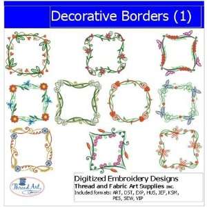  Digitized Embroidery Designs   Decorative Borders(1) Arts 