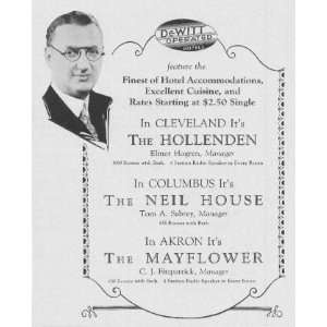  Dewitt Operated Hotels Ad from 1930