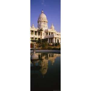 Reflection of a Hotel in Water, Lalitha Mahal, Mysore, Karnataka 