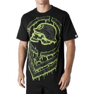 MSR Metal Mulisha Big Deal T Shirt, Black/Green, Primary Color Black 