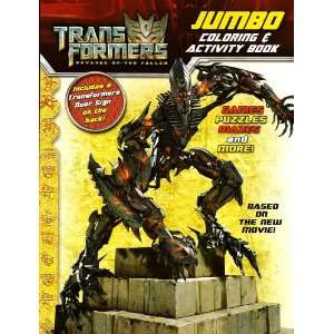  Transformers Jumbo Coloring & Activity Book ~ Decepticons 