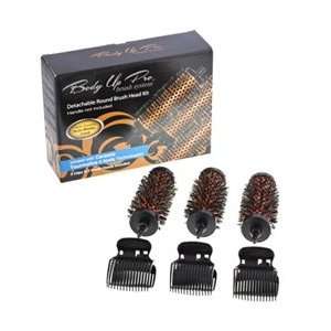   Body Up Pro Hair Brush Head Roller Barrels Small 2 Inch 3 Pack Beauty