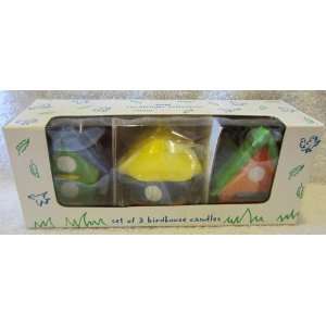  Set of 3 Birdhouse Candles