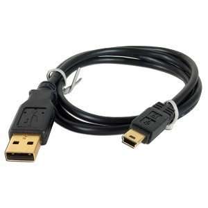  3 USB 2.0 A (M) to 5 pin USB 2.0 Mini B (M) Cable w 