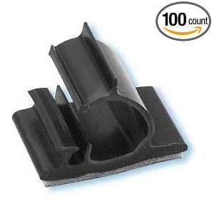 Heyco 3895 WCA L 500 312 BLACK ADHESIVE BACKED WIRE CLIP (package of 