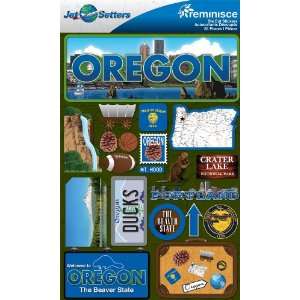  Reminisce Jet Setters 2 3 Dimensional Sticker, Oregon 
