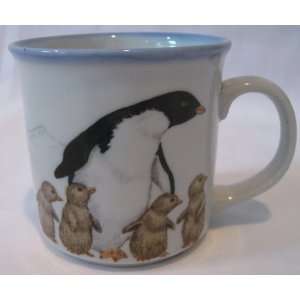  Gibson Greetings Penguin and Chicks Coffee Cup Mug 